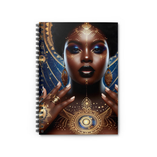 Celestial Goddess Spiral Notebook - Ruled Line