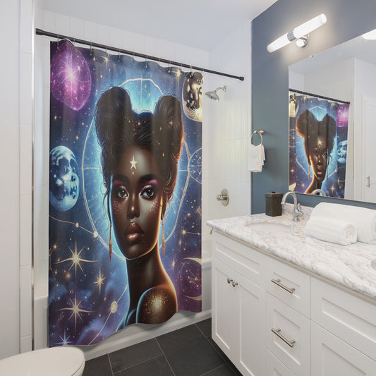 Cosmic Goddess Shower Curtains